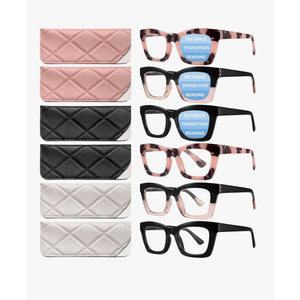 CCVOO Stylish Reading Glasses for Women, Bifocal, Progressive, Readers for Women, Eye glasses, Blue Light Reading Glasses