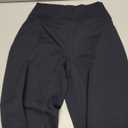 VOYJOY Straight Leggings Bottoms Wide Leg Pants for Women 33" High Waist Stretch Casual Sweatpants (X-Small, Black)