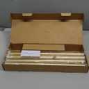 Heavy Duty Curtain Rods for Windows 66 to 120 Inch, 1 Inch Gold Curtain Rod Adjustable, Decorative Long Curtains Rods with Metal Finials, Easy Installation and Modern Design (A2,Gold,30"-120")