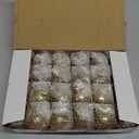 Liliful 24 Pcs Light Gold Glass Christmas Ball Ornaments Christmas Tree Decoration Hanging Balls Neutral Vintage Mercury Ornaments for Xmas Festival Home Wedding Holiday Farmhouse Decor, 2.36 Inch