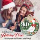 3 x Goose Christmas Ornament 2025 - Goose Gifts for Men Women, Wooden Xmas Funny Gifts for Friends Coworkers Family, Hey Silly Gooses Funny Christmas Ornaments for Tree Decorations