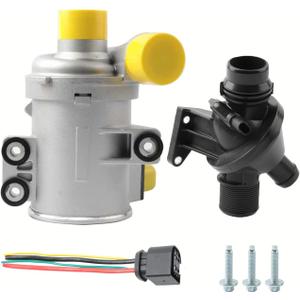 Electric Engine Water Pump W/Thermostat 11518635089 Compatible with BMW 320i, 320i xDrive, 328i, 328i GT xDrive, 328i xDrive, X5, 528i, 528i xDrive, X3, 428i Gran Coupe, 428i xDrive Gran Coupe, X1