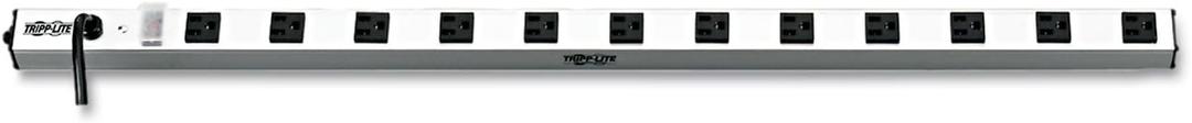 Tripp Lite 12 Outlet Bench & Cabinet Power Strip, 36 in. Length, 15ft Cord with 5-15P Plug (PS3612),Black