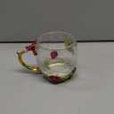 Guon-Wuvl Stocking Stuffers For Women Mom Perfect Christmas Valentines Day Gifts Glass Enamel Coffee Tea Mug Birthday Presents For Her Girlfriend Wife From Daughter Son (Rose Red Coffee Cup, 11 OZ)