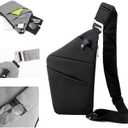 Crossbody Travel Bags for Women, Anti Theft Proof Safe Slim Sling Travel Purses, Personal Flex Shoulder Bag for Men Women