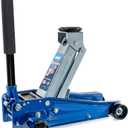 Hantec Floor Jack 2.5-Ton (5,000 lbs) Low Profile Hydraulic Trolley Jack HGP9 – Quick Lift Pump, Lift Range 3.3" to 14.6", Built-in Safety Valve & 360° Swivel Saddle for Cars, SUVs and Trucks