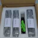 Olive Oil Dispenser Bottle for Kitchen, 3 Pack Glass Oil and Vinegar Dispenser Set, Elegant Book Design, Durable, Leak-Proof, Easy-Pour Spouts, Perfect for Kitchen, Dining Table (12oz)