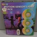 Under Cabinet Lighting, 3 Pack Rechargeable Stick on Lights with Remote, 3 Color Temps &12 RGB LED Motion Sensor Lights Indoor, Dimmable Magnetic Under Counter Lights for Kitchen, Shelf