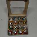Kurt S. Adler Kurt Adler 30mm Solid and Reflector Glass Ball Set of 16 Ornament Set, 16 Piece
