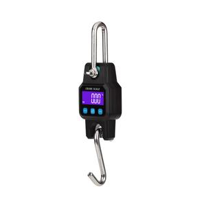 Klau Portable Rechargeable 300 kg / 600 lb Heavy Duty Digital Crane Scale LCD Display with Backlight Black for Home Farm Hunting Outdoor