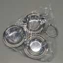 304 Stainless Steel Serving Plate, 3 IN 1 Fruit Bowl Snack Plate, Reusable Dessert Plates, Fruit Plate for Fridge, Simple Snack Tray, Portable Serving Tray for Home Kitchen Party (Mmol/L)