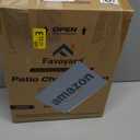 Outdoor Chair Cushions Set of 4,Waterproof Outdoor Seat Cushions for Patio Furniture,Patio Chair Cushion with Handle and Ties, Square Out Door Chair Pads,19" x 19" x 3", Forest Green