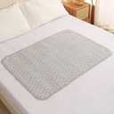 BlueSnail Washable Underpads,Waterproof,Soft, Portable and Reusable Incontinence Pads for Toddler,Adults,Elderly and Pets (31" x 40" Pack of 2)(Gray)