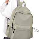 VECAVE School Backpack Green Waterproof Bookbag Casual Lightweight Travel Rucksack Daypack Backpacks for Men Women College High School Bags backpack for Boys Girls Teens