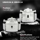 Cciyu 18B4910A 18B4911A Front Left & Right Brake Calipers With Bracket For Chevy For Malibu,For Pontiac For G6/For Solstice,For Saturn For Aura/For Sky