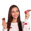 2 x Fruidles Happy Valentine's Milk Chocolate Hearts in Mesh Bag, Creamy Chocolaty Hearts, Holiday Treats, Individually Wrapped, Kosher Certified (6 Mesh Bags) (EXP 04/21/27)