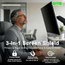 2 Pack 21.5 Inch Privacy Screen for 16:9 Widescreen Monitor, Magnetic Removable Anti-Spy Filter, Anti-Glare Blue Light Reduction Screen Protector, Anti-Scratch