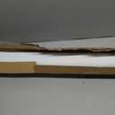 UNISHADES no Drill Cordless Roman Shades for Windows, 30" W × 64" H - 100% Blackout - Linen - Mist White