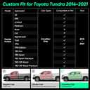 CreekT® Custom Waterproof Seat Covers: for Toyota Tundra 2014-2021 CrewMax Cab,Full Covered for Toyota Tundra Faux Leather Seat Covers with Carbon Fiber Accents 2021 2020 2019 2018 2017 2016 2015 2014