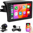 Android 14 Car Stereo Radio for Toyota Sienna 2004-2010, 4+64G 9" IPS HD Touch Screen Sienna Radio with Wireless CarPlay & Android Auto/Bluetooth/WiFi/GPS/Mirror Link/FM/SWC/Backup Camera/Mic