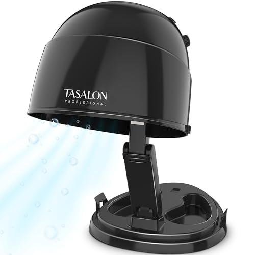 TASALON Portable Height Adjustable Hooded Hair Dryer, Black