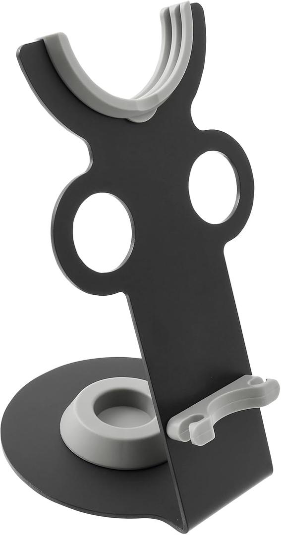 Hair Dryer Holder Stand,blow Dryer Holder,Countertop Iron Diffuser and Nozzles Bracket,Rust Resistant Stable Organizer for Bedroom Washroom and Bathroom