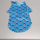 CuteBone Two-Leg Velvet Pet Pajamas Girl Dog Clothes - Soft, Cozy, and Stretchy Boy Pjs for Small, Medium Dogs and Cats Winter Sleepwear Apparel LTP11M (M, Sharks)