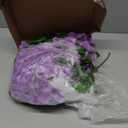 Artificial Flowers Hanging Flowers, Fake Wisteria Flower Garland Silk Vines Rattan String Decor for Home Wedding Arch Wall Garden Greenery Bedroom Outdoor Office Party Decoration (12, Light Purple)