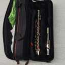 Piccolo Instrument White Copper Nickel Plated C Key Piccolo Flute for Beginners Students with Hard Case Cleaning Rod Cloth and Gloves