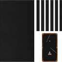 Mixweer Billiard Cloth 8.53ft Pool Table Felt with 6 Cloth Strips Pre Cut Pool Table for Home Clubs Bars Indoor Sports Game (Black)