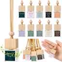 Funnymoom 20 Pcs Appreciation Gift for Coworker Empty Hanging Car Air Freshener Diffuser Bulk May You Be Proud of the Work Thank You Glass Bottles Gifts for Staff Team Intern Teacher