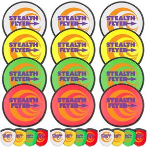 ArtCreativity Folding Pocket Frisbee Set -12 Pack - Foldable Frisbees for Kids and Adults - Summer Vacation Essentials - Summer Outdoor Toys for Kids - Fun Birthday Party Favors for Boys and Girls