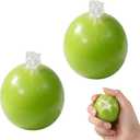 2 PCS Wax Cracking Squishies, Snowball Squishies Set, Crispy Stress Ball for Anxiety Relief and Focus Improvement, Sensory Fidget Tool for Office and Travel Use (Green)
