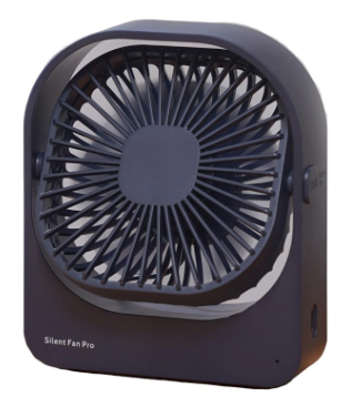 Desktop Silent Fan Wireless - 360 Rotation, 3 Speed Settings, Ultra Quiet, Long Lasting, Portable Cooling Fan for Office, Home, Dorm - F102 (Pink) (Blue)