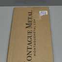 Montague Metal Products 6" x 15.5" Left Arrow Parking Statement Plaque Sign - Hammered Silver (Office)