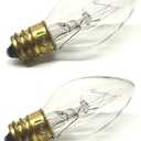 Clear Night Light Bulb Replacement Bulbs 5W 120V - 4 CT