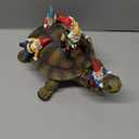 Sunthus Garden Gnome Turtle Statues Yard Art Resin Figurine Decorations Outdoor Garden Dcor (Green)