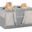 Extra Large Cat Carrier for 2 Cats, 24x14x16in Pet Carriers for Cat and Dog Up to 40lbs, All-Sided Large Mesh Cat Carrier with Great Ventilation, Portable Soft Sided Pet Carriers for Traveling