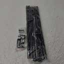 Standard Decorative Window Curtain Rods 30 to 88 Inch,5/8 Inch Diameter Small Curtain Rod Set, Heavy Duty Drapery Rods with Brackets Black