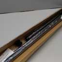 Tension Curtain Rod by EZFurni,42-123 Inches,Heavy Duty Tension Rods for Windows,No Drilling Adjustable Curtain Rod for Patio,Hold Up Blackout Curtains and Non Slip,Black