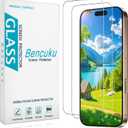 (2 Pack) Designed for iPhone 17 Tempered Glass Screen Protector, Full Coverage, Anti Scratch, Bubble Free (iPhone 17 6.3-inch)