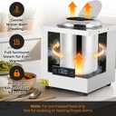 Soup Kettle Warmer Digital Display Temp. Adjustable w/Ladle Electric Food Nacho Cheese Warmer 10QT Commercial Soup Warmer for Buffet Party