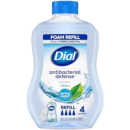 Dial Antibacterial Foaming Hand Wash Refill, Spring Water, 30 Ounce, Pack of 3