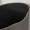 Umbra Vento Kitchen Trash Can Large 16 Gal (62 L) Open Top Garbage Can for Home & Office Modern Clean Design, Black/Nickel