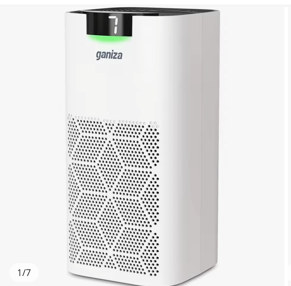 Ganiza Air Purifiers For Home Large Room, 1570ft² Coverage, H13 HEPA Air Purifiers for Pets with PM2.5 Monitor, 23db Air Purifiers for Bedroom Remove Pet Hair Dander Pollen Smoke Dust Odor Eliminator White