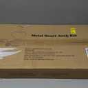 LANGXUN Large Size Metal Balloon Arch Kit, Wedding Heart Arch Stand, Love Balloon Column Arch Frame for Wedding, Bridal, Valentine's Day, Engagement and Birthday Party Supplies (White)