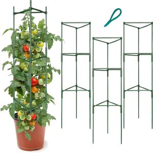 Tomato Cage - Premium Tomatoes Plant Stakes Support Cages Trellis for Garden and Pots Multi-Functional Climbing VegetablesCages Trellis(51 inches3 Pack) (Tomato Cage 3 Pack)