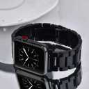 V-MORO Resin Strap Compatible with Apple Watch Band Series 11/10/9/8/7 46mm 45mm 44mm 42mm,Men Women Fashion Lightweight Black Wristband Replacement for iWatch Series 6/5/4/3/2/1/SE