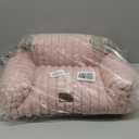 Bedsure Cute Cat Couch for Pets - Fluffy Cat Sofa with Premium Soft Corduroy Fleece, Fuzzy Pet Couch Bed with Removable Washable Cover, Supportive Chair for Indoor Cats, 24inch, Blush Pink (24x18x10")