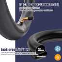 14x2.50 Bike Tire Set, 14x2.50 64-254 Inner and Outer Tires, 2.50-10 Dirt Bike Tire Street Neumtico, 60/100-10 Thickened Tires, 36 P.S.I. Max Load 330 Lbs 45 P.S.I